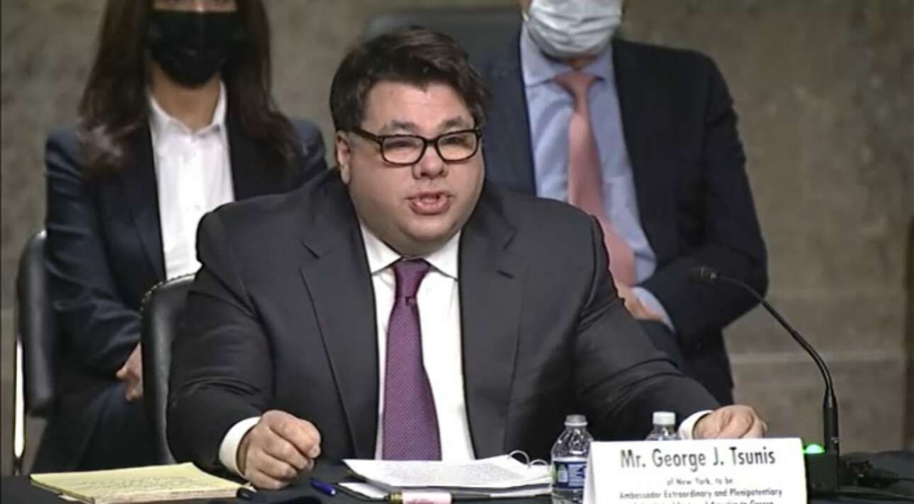 Η Γερουσία ενέκρινε τον διορισμό του Τζορτζ Τσούνη ως πρεσβευτή των ΗΠΑ στην Αθήνα