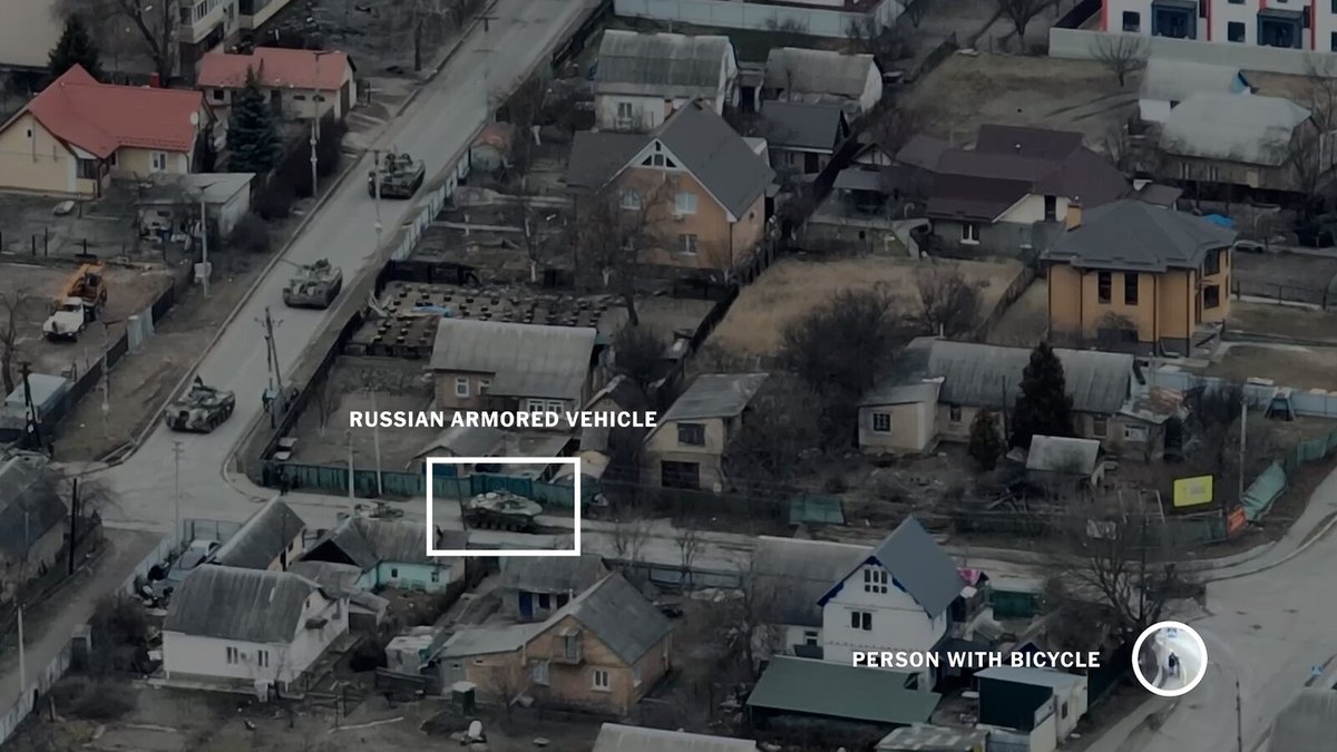 New York Times: Βίντεο με τον θάνατο άμαχου ποδηλάτη από πυρά ρωσικών τανκς στην Μπούτσα
