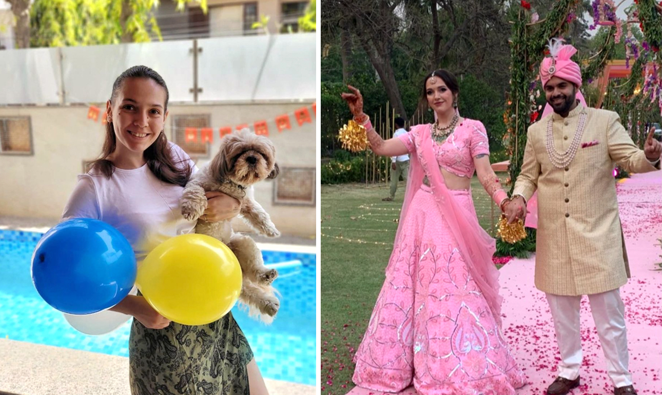 Ουκρανία: Η νύφη έφτασε στην Ινδία με μια καφετιέρα και λίγα μακό