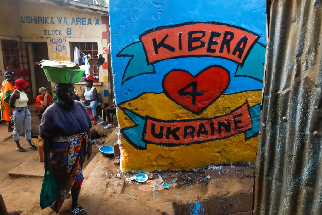 Αγάπη και υποστήριξη στην Ουκρανία εν μέσω πολέμου από την παραγκούπολη Κιμπέρα, του Ναϊρόμπι