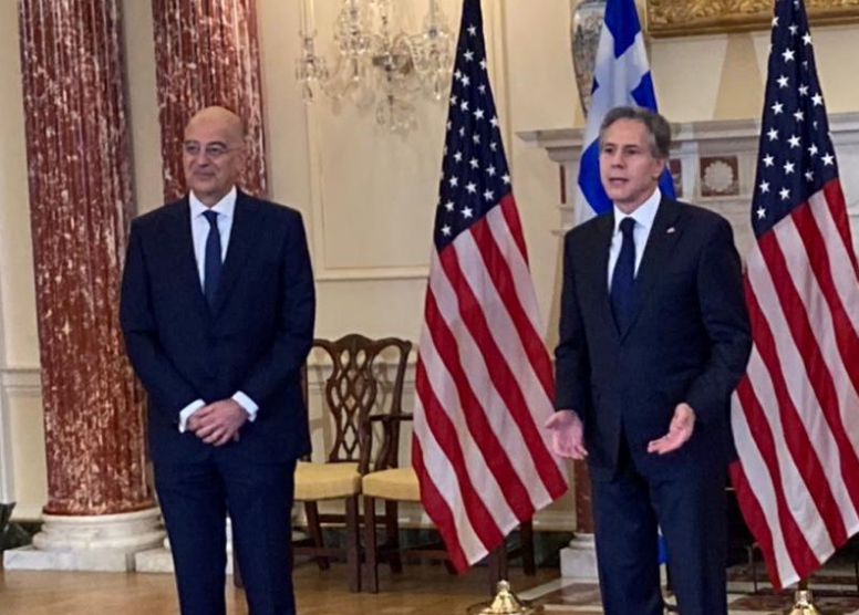 Συνάντηση Δένδια – Μπλίνκεν για Ουκρανία, Ανατολική Μεσόγειο και Βαλκάνια