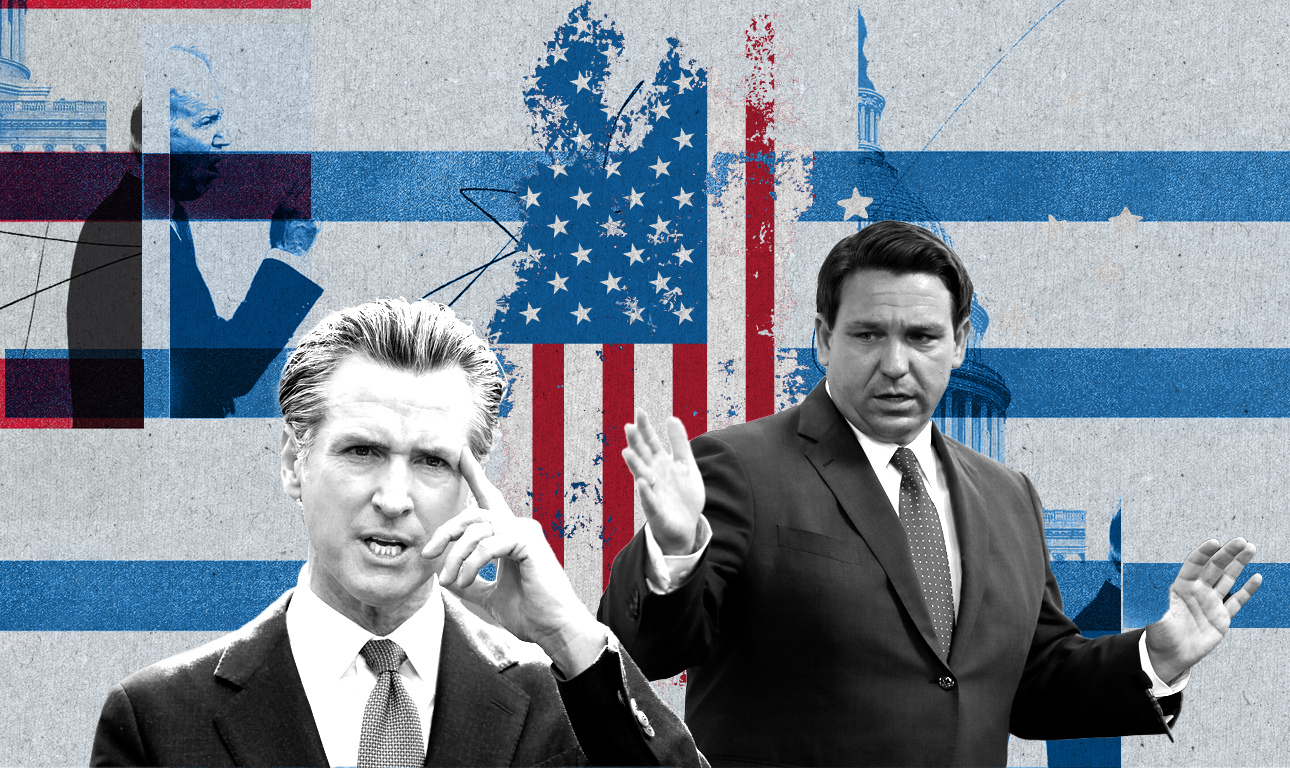 Γκάβιν Νιούσομ Vs Ρον ΝτεΣάντις αντί Τζο Μπάιντεν Vs Ντόναλντ Τραμπ