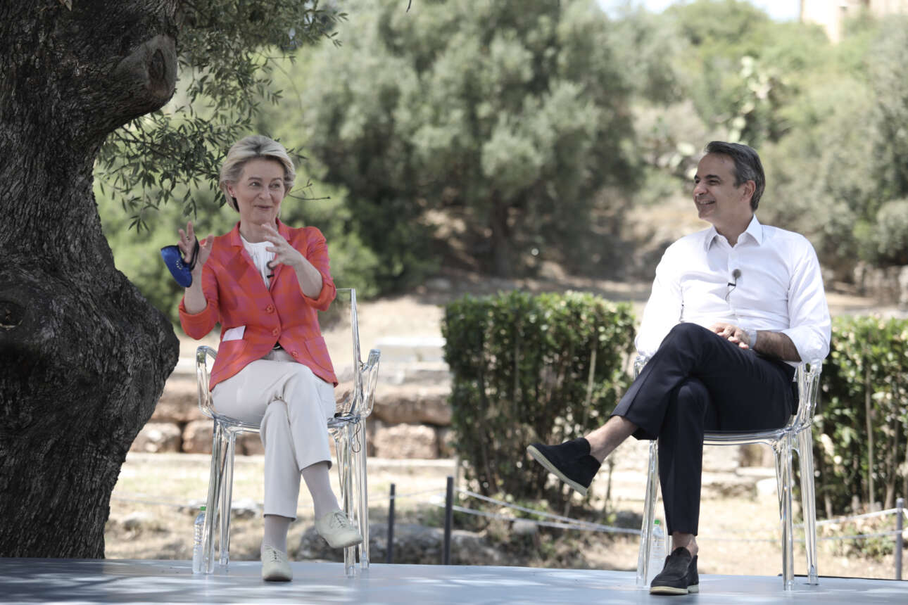 Δείπνο Μητσοτάκη-Φον ντερ Λάιεν με μενού Ερντογάν και ενέργεια  