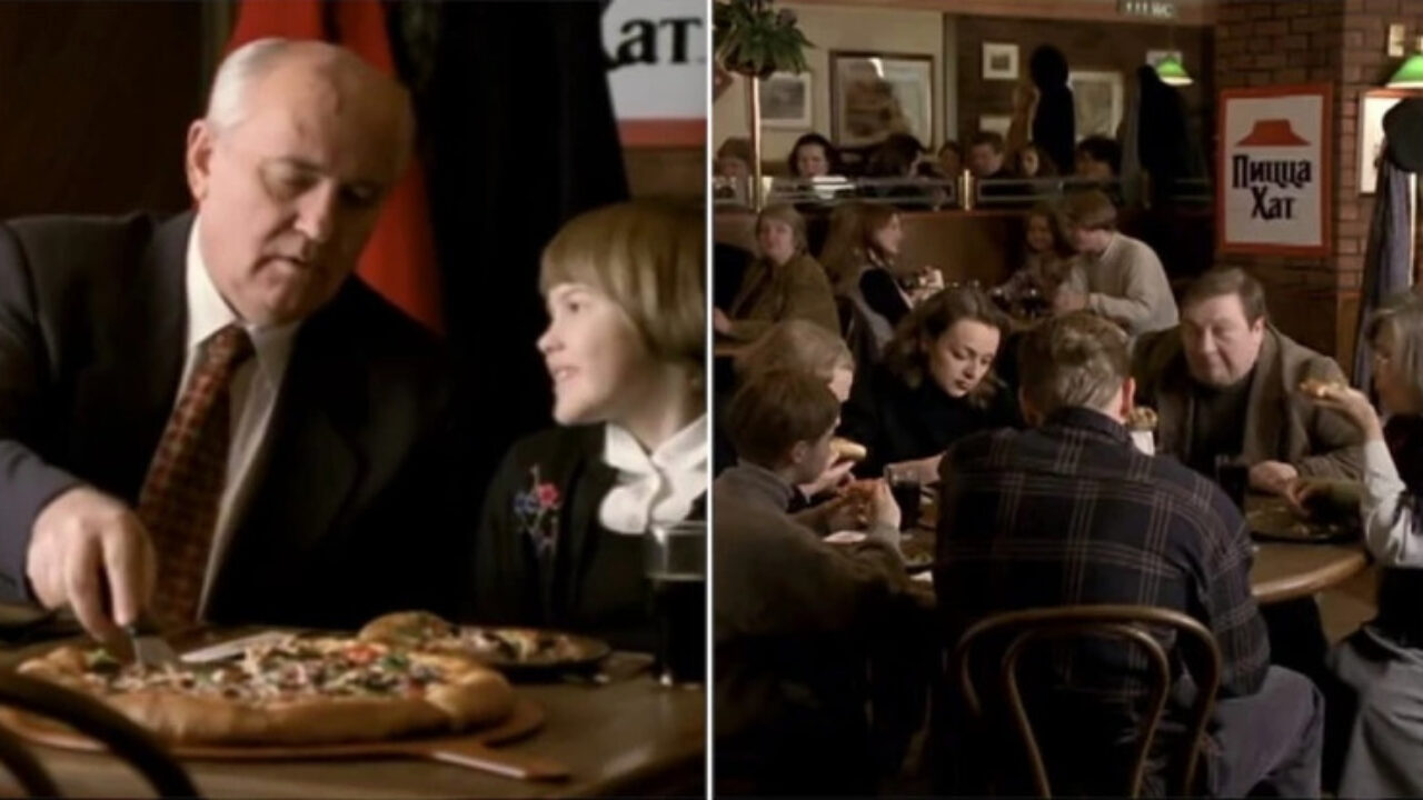 Το παρασκήνιο της διαφήμισης του Γκορμπατσόφ για την Pizza Hut
