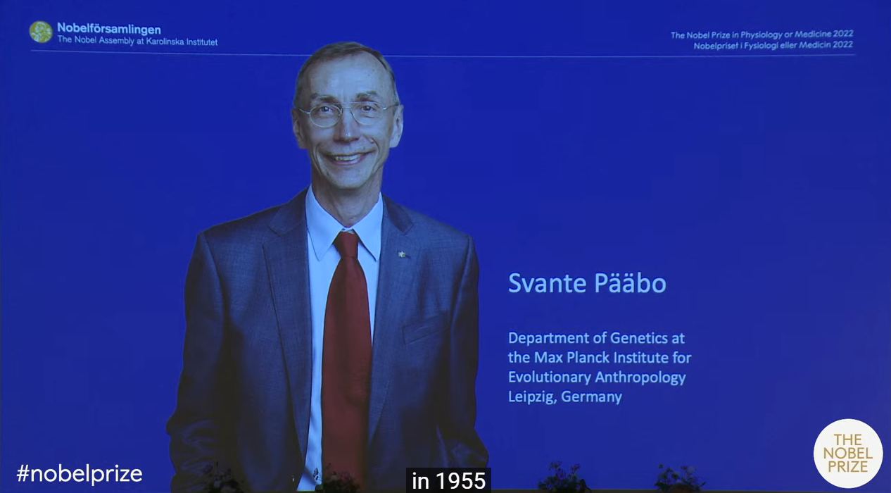 Σε σουηδό ερευνητή της εξέλιξης του ανθρώπου το Νομπέλ Ιατρικής 2022