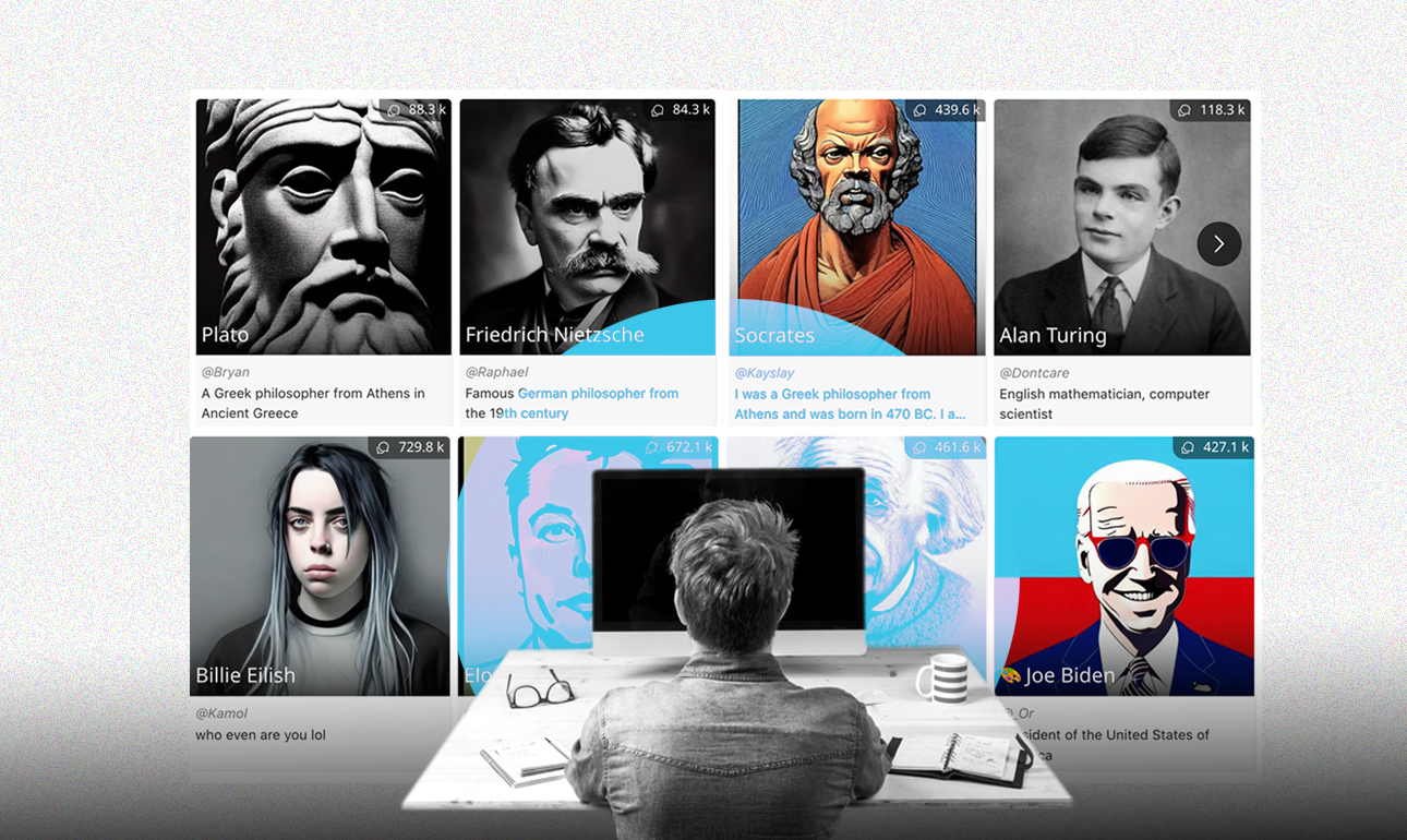 Θέλω να μιλήσω με το άβαταρ του Πλάτωνα, μπορώ;