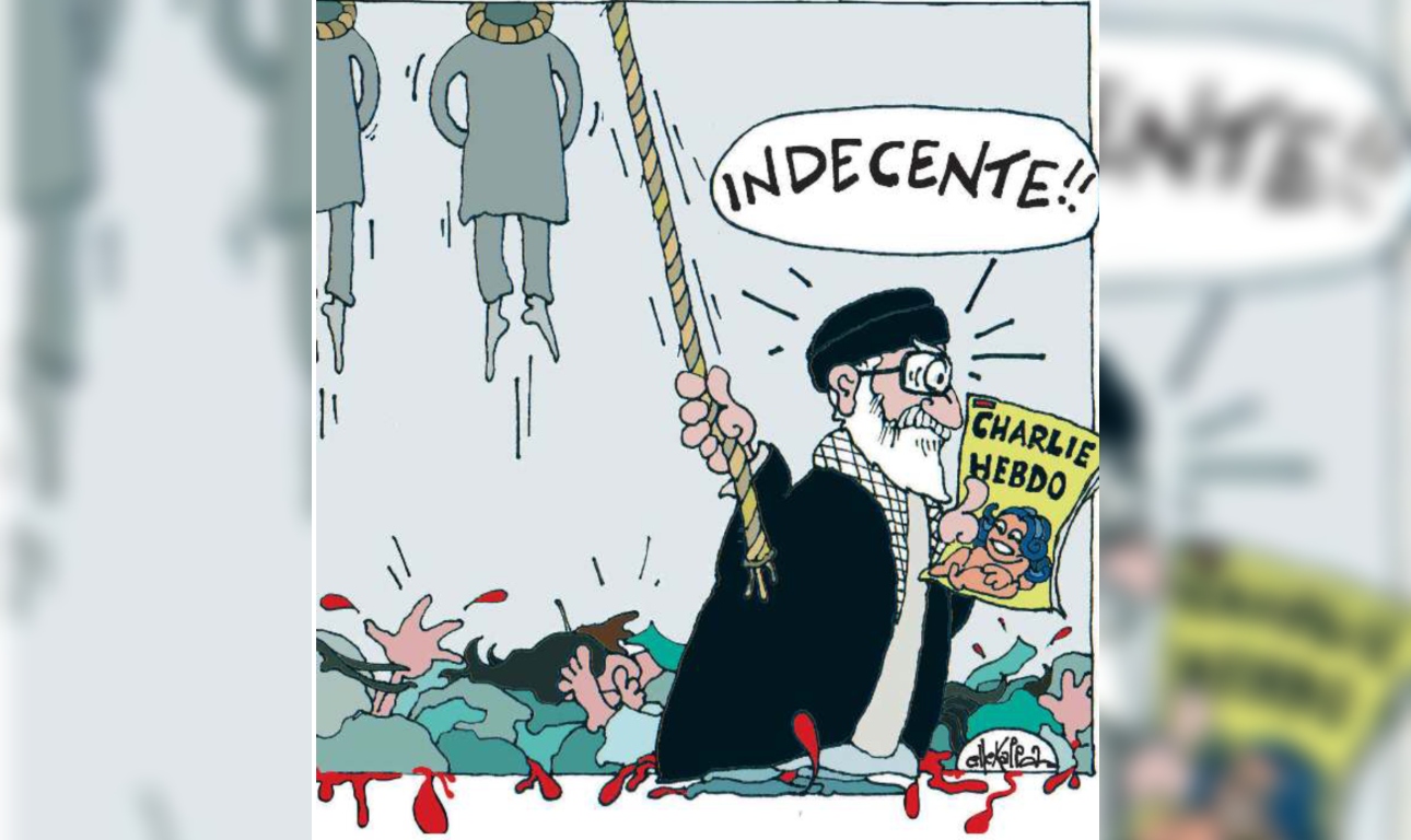 Στο στόχαστρο των μουλάδων το Charlie Hebdo για σκίτσα με τον Αλί Χαμενεΐ