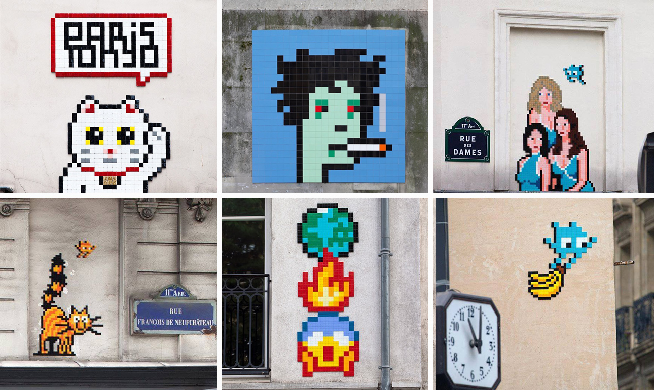 Eνας «εισβολέας» ζωγραφίζει το Παρίσι