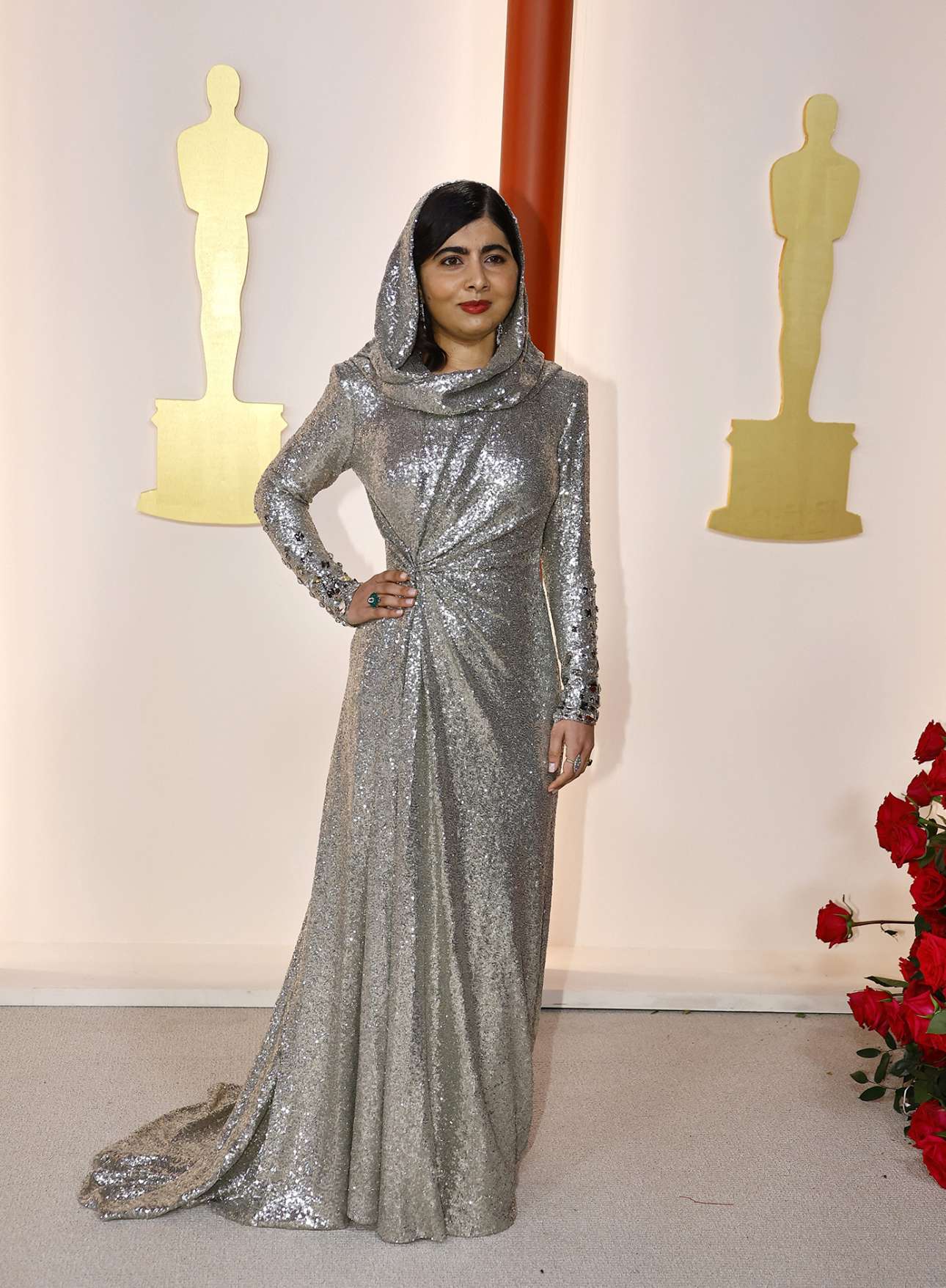 Η Μαλάλα Γιουσαφζάι με ασημί Ralph Lauren