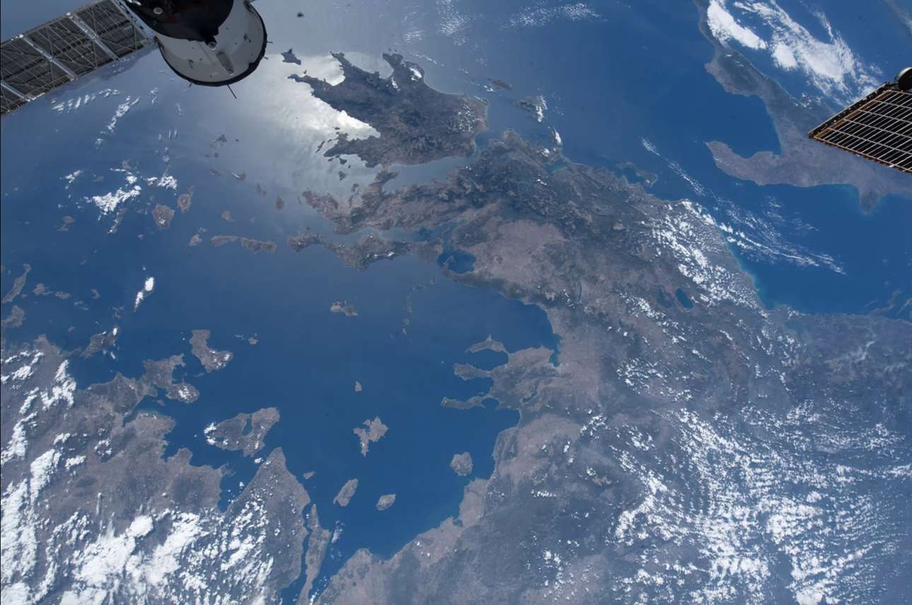 Η Ελλάδα και το Αιγαίο Πέλαγος όπως φαίνονται από τον Διεθνή Διαστημικό Σταθμό 