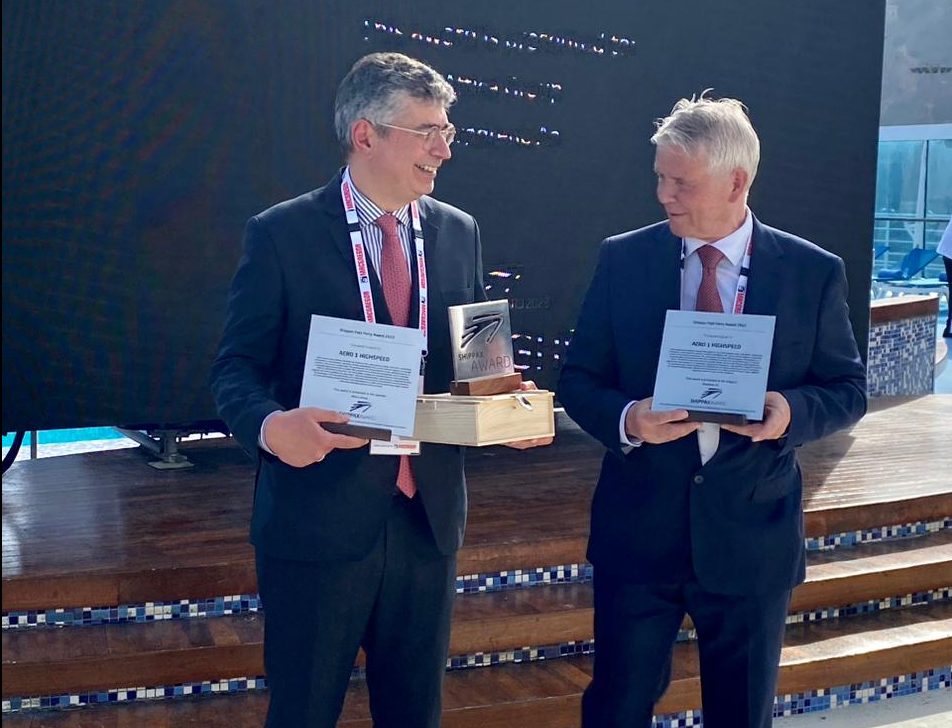Attica Group: Βράβευση του Aero 1 Highspeed στα Shippax Awards 2023