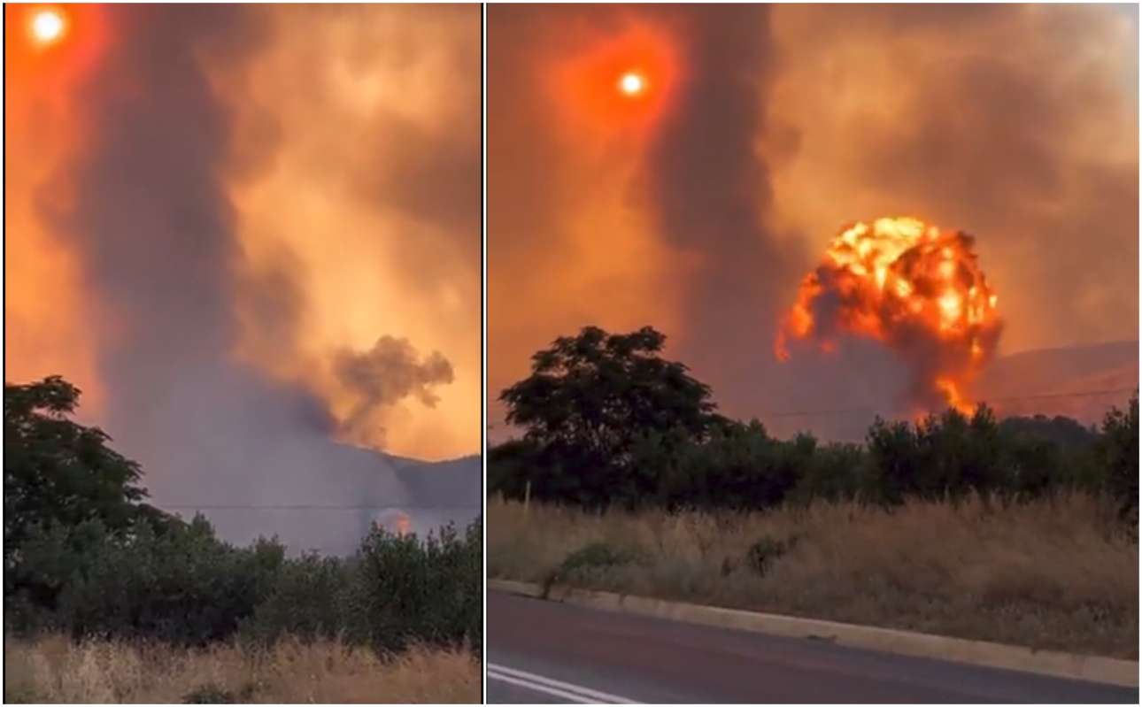 Νέα Αγχίαλος Μαγνησίας: Μπαράζ εκρήξεων σε αποθήκη πυρομαχικών