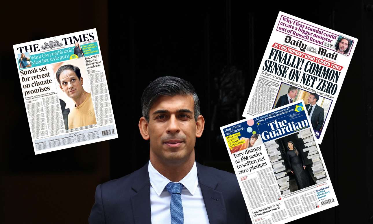 O Σούνακ εγκαταλείπει τους στόχους για το κλίμα: «Δεν θα χρεοκοπήσουμε τους Βρετανούς»