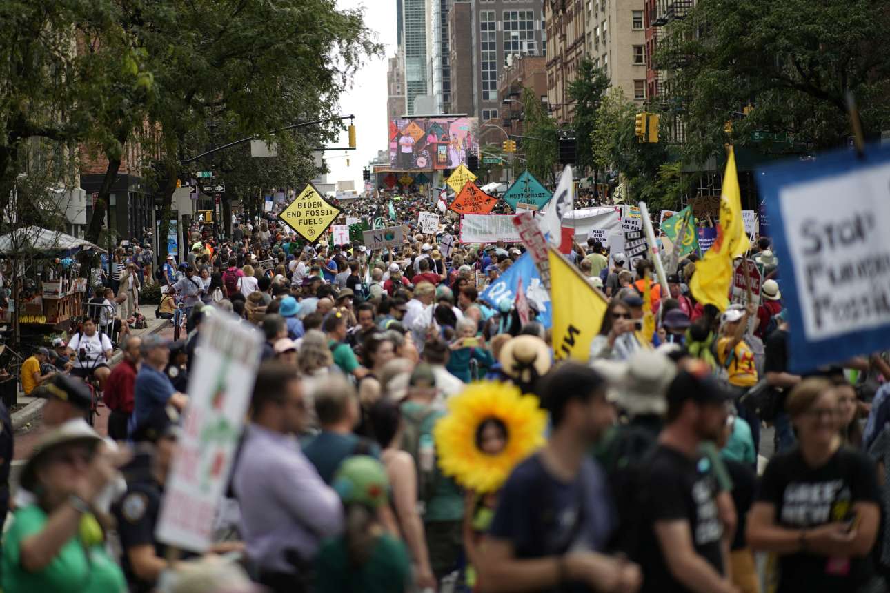 Νέα Υόρκη: Η μεγαλύτερη περιβαλλοντική πορεία της τελευταίας πενταετίας