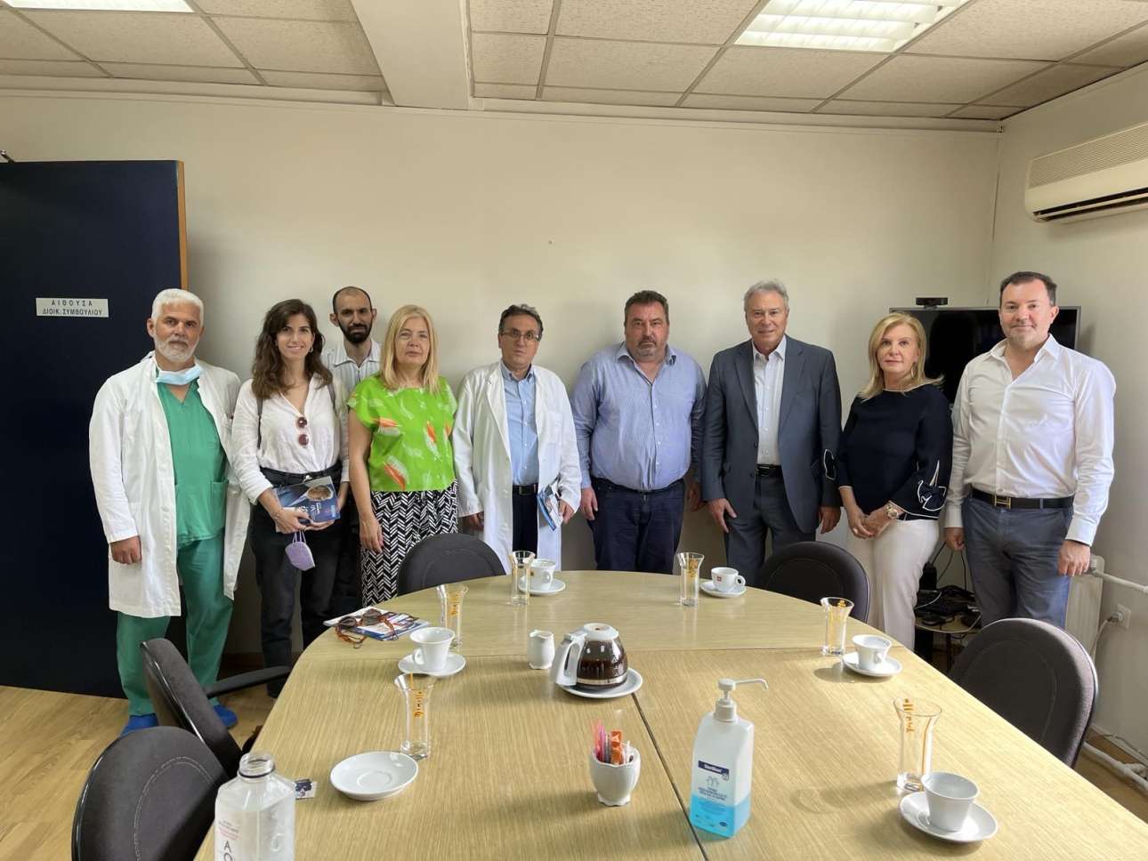 Επίσκεψη Σγουρού στο Γενικό Νοσοκομείο Αθηνών «Γ.Γεννηματάς»