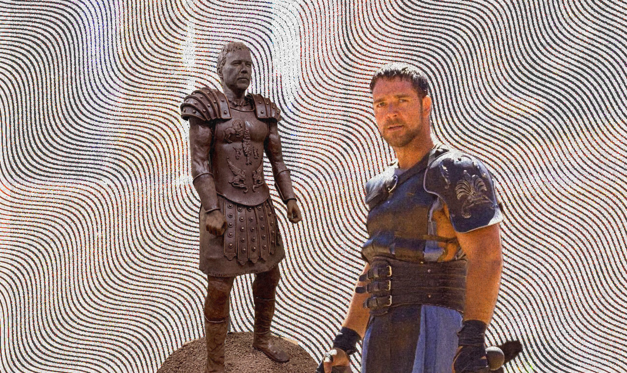 Ενθουσιασμένος με το σοκολατένιο ομοίωμα του «Μονομάχου» ο Ράσελ Κρόου