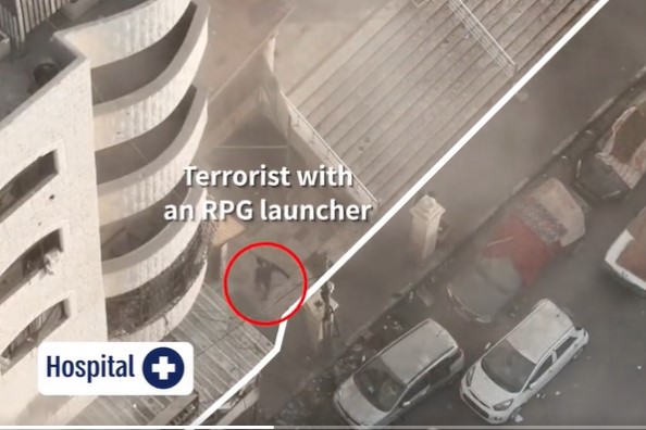 IDF: Νέο βίντεο δείχνει τρομοκράτες της Χαμάς να ανοίγουν πυρ από νοσοκομείο