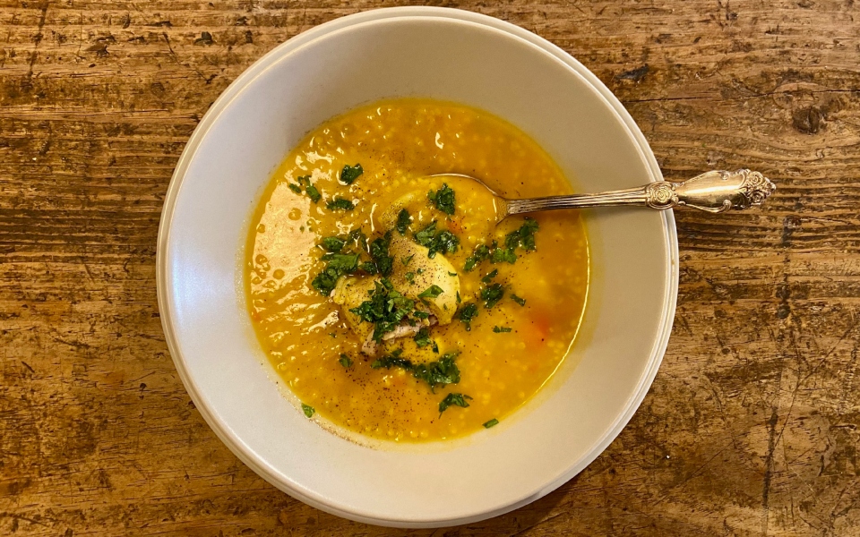 Πολύχρωμη κοτόσουπα