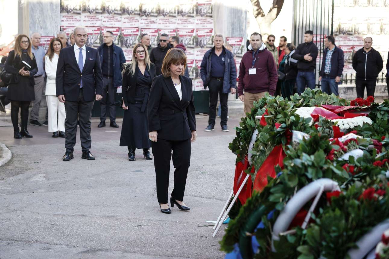 Σακελλαροπούλου: «Το Πολυτεχνείο σηματοδότησε τη σύγχρονη ιστορία μας»