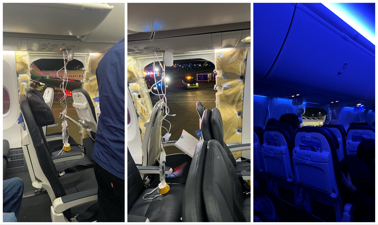 Πανικός στον αέρα σε πτήση της Alaska Airlines – άνοιξε πόρτα στα 16.000 πόδια – καθηλώθηκαν δεκάδες Boeing 737-9 Max