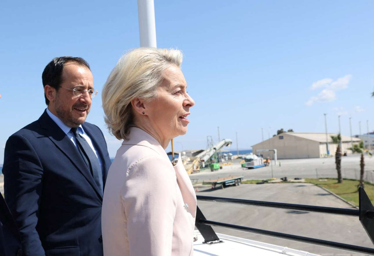 Φον ντερ Λάιεν από τη Λάρνακα: Την Κυριακή ανοίγει ο ανθρωπιστικός διάδρομος για τη Γάζα