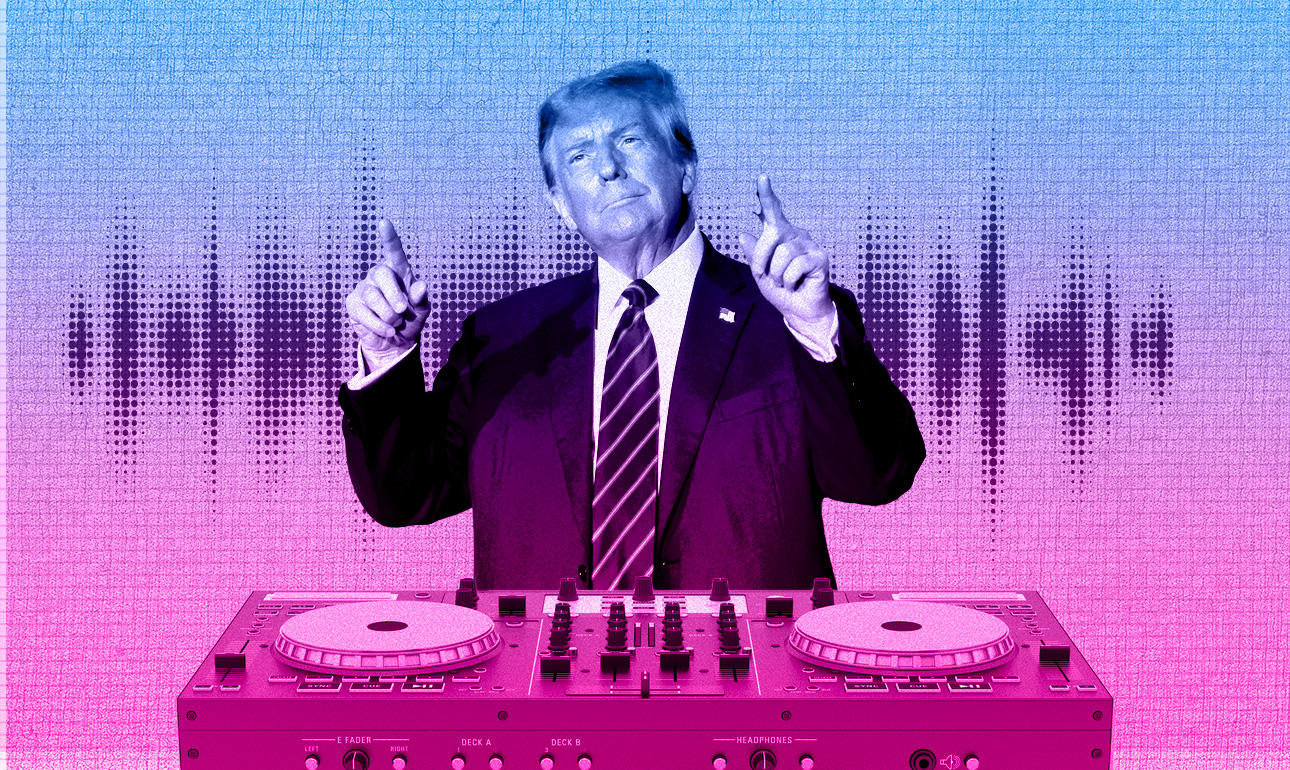 Ο… ντιτζέι Τραμπ ξεκουφαίνει τους καλεσμένους του