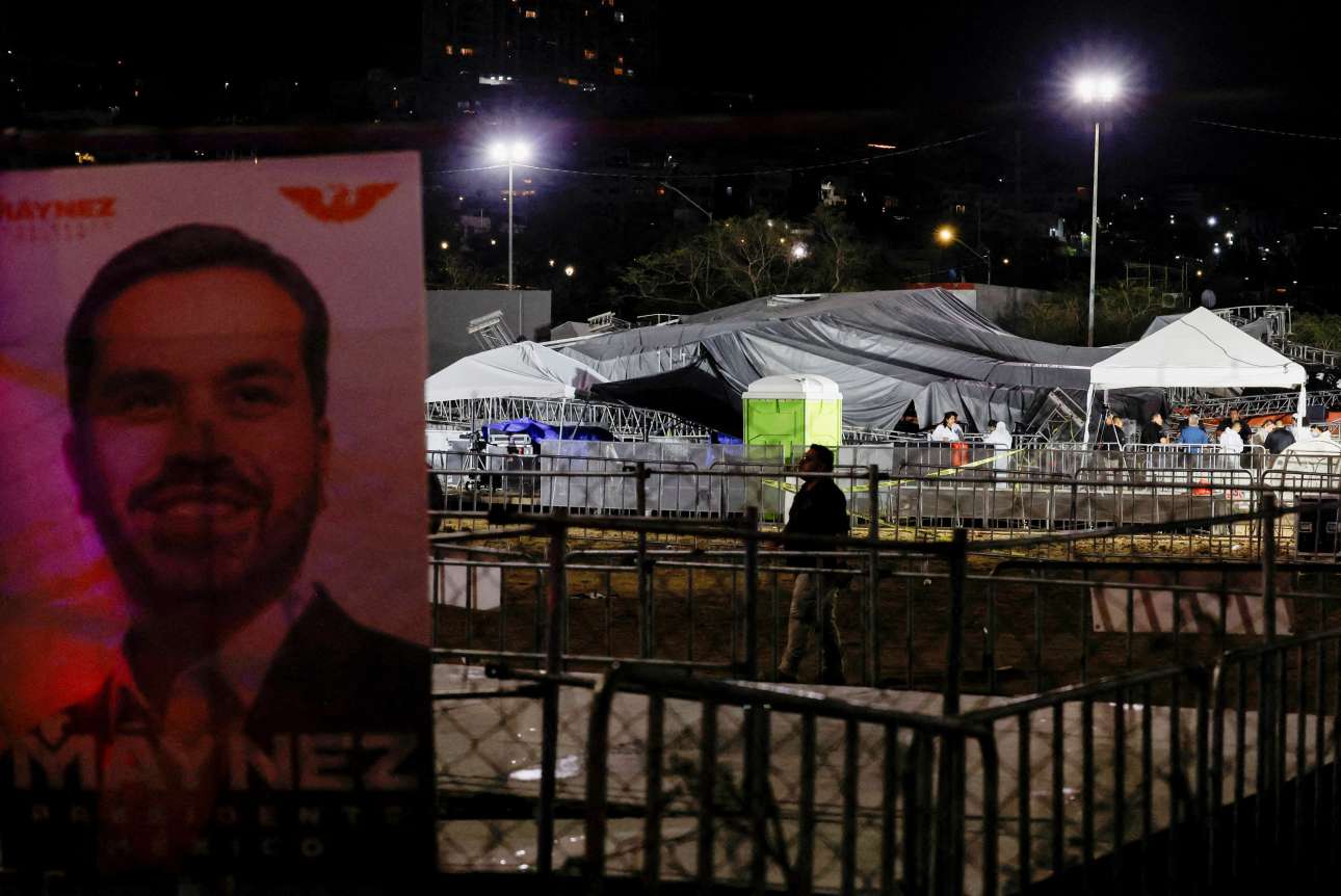 Μεξικό: Κατέρρευσε στέγαστρο σε προεκλογική εκδήλωση, 9 νεκροί