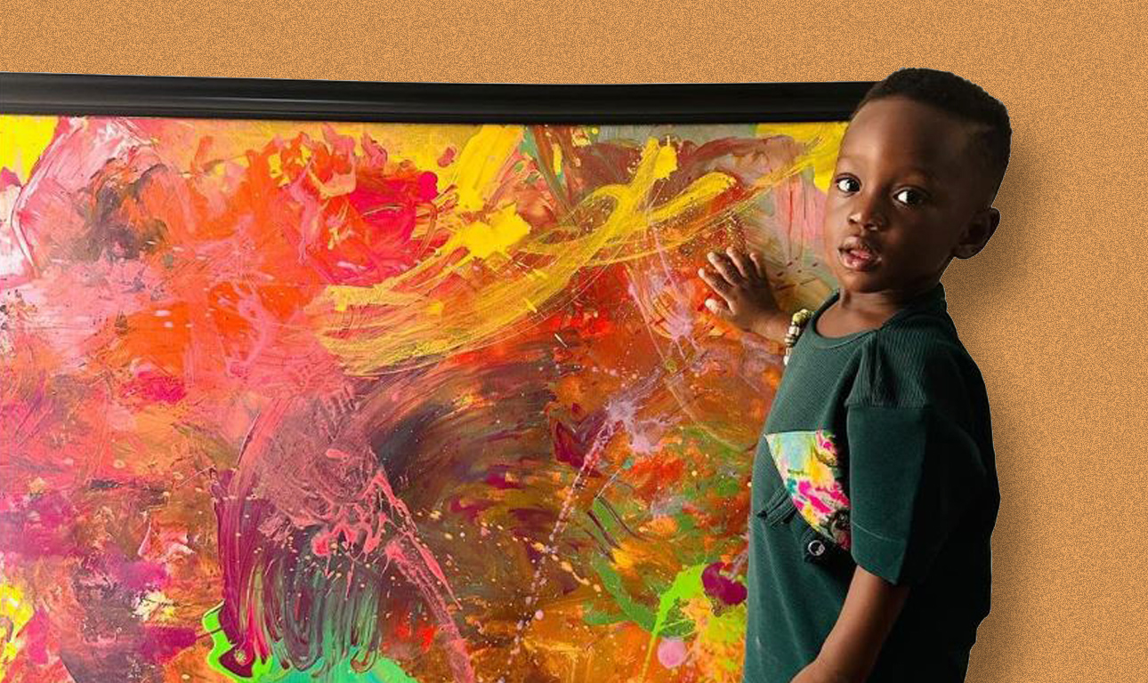 Ζωγράφος από κούνια: Mόλις ενός έτους και ήδη αναγνωρισμένος καλλιτέχνης