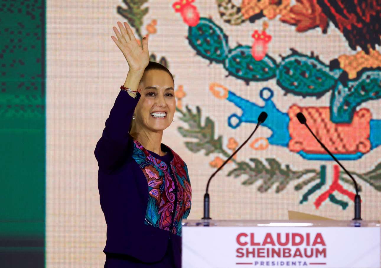 Για πρώτη φορά la presidenta στο Μεξικό: Θρίαμβος για την Σέινμπαουμ
