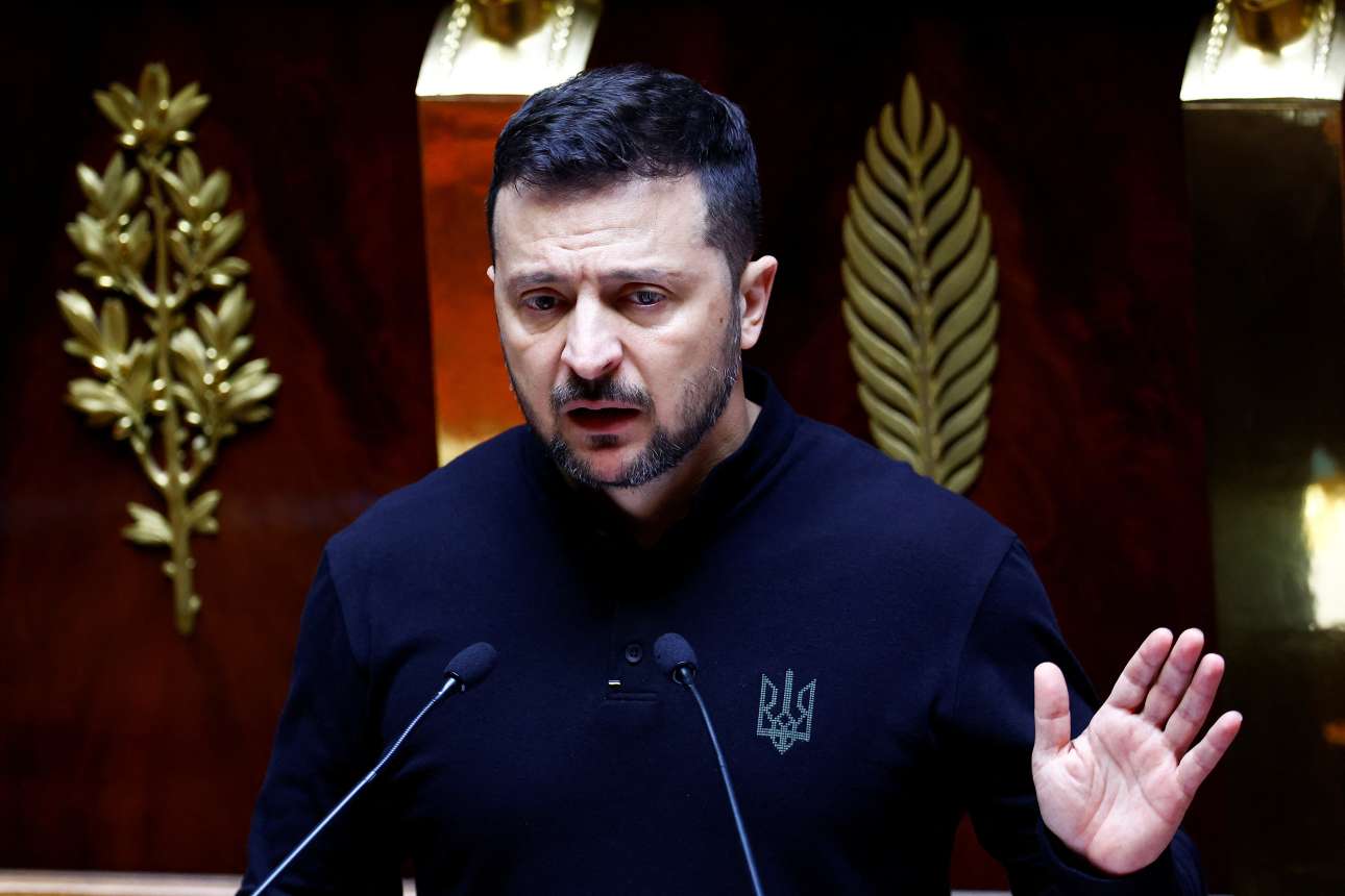 Ζελένσκι στη Γαλλική Εθνοσυνέλευση: Η Ευρώπη δεν είναι πια ήπειρος ειρήνης