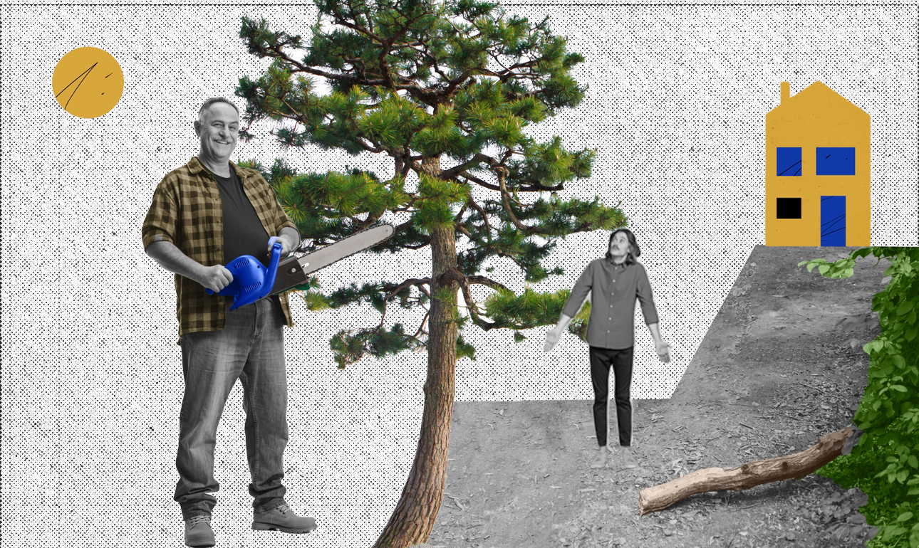 Ο Ελληνας και το αλυσοπρίονο