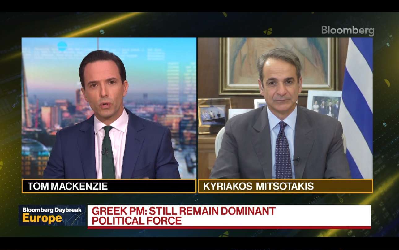 Μητσοτάκης στο Bloomberg: Παραμένουμε η κυρίαρχη δύναμη – Υπερβολή τα περί στροφής στην Ακροδεξιά