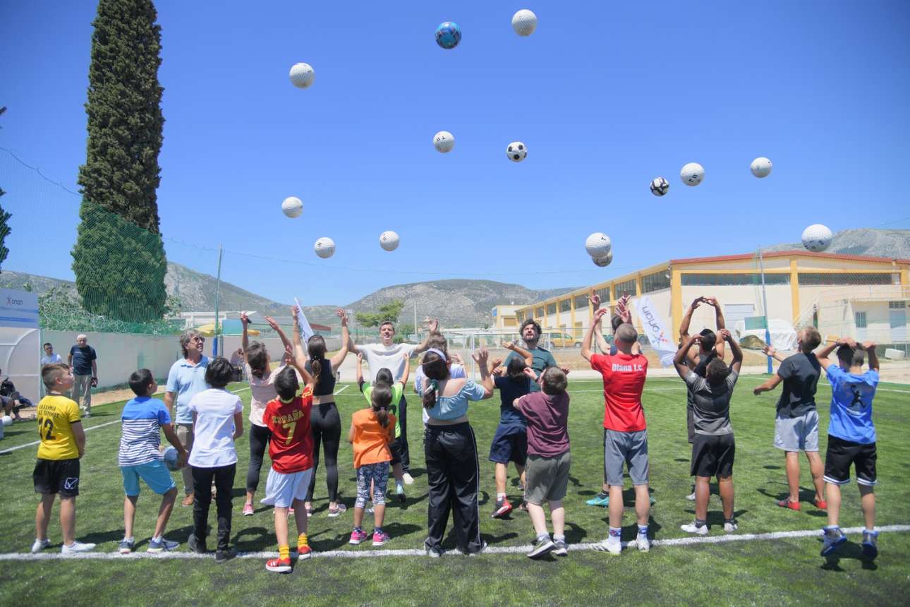 Ο ΟΠΑΠ παρέδωσε ένα γήπεδο 5×5 στο Κορωπί για τα παιδιά από «Το Χαμόγελο του Παιδιού»