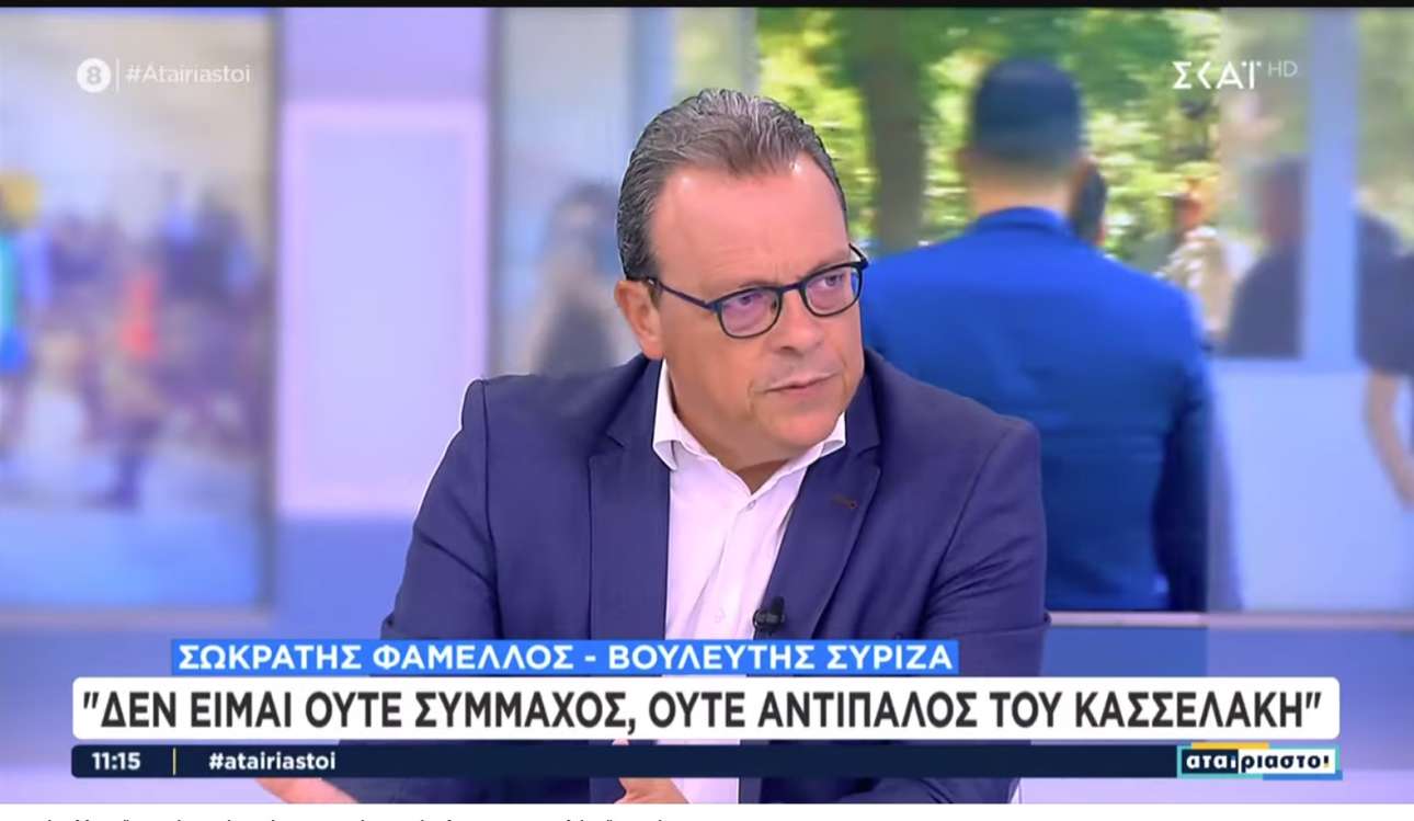 Φάμελλος μετά την καρατόμηση: Επιζήμια η απόφαση Κασσελάκη – Ακόμη δεν έχω καταλάβει γιατί με έδιωξε
