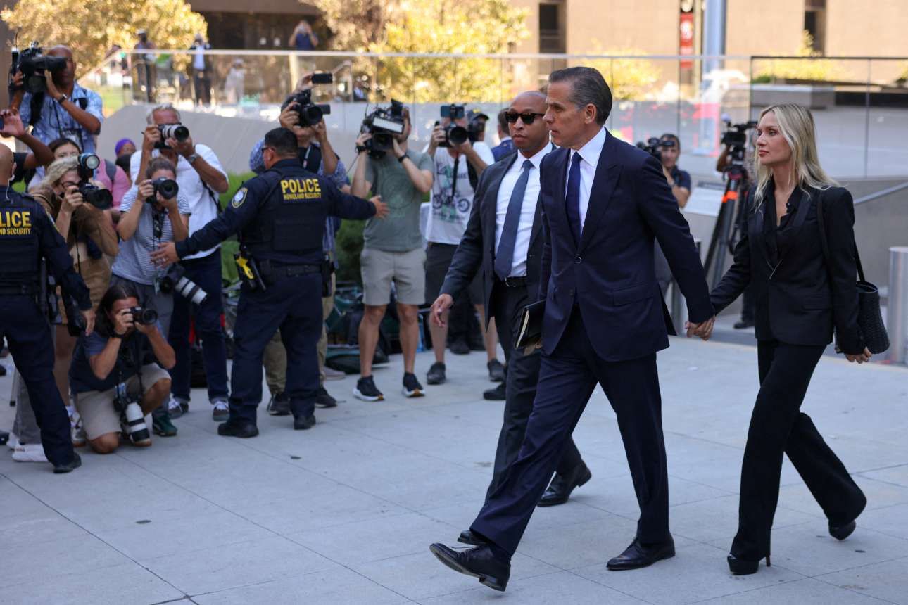 Ενοχος δήλωσε ο Χάντερ Μπάιντεν – κινδυνεύει με 17 χρόνια κάθειρξη