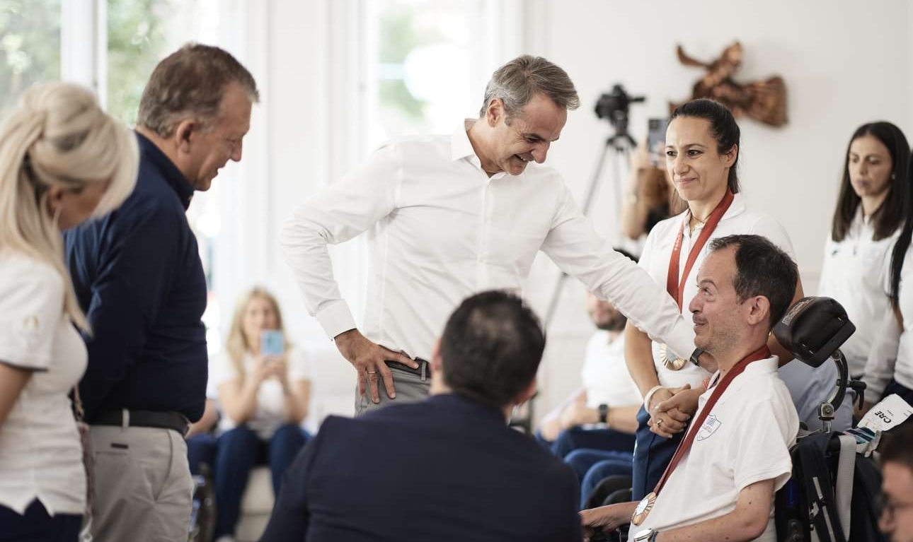 Με τους έλληνες Παραολυμπιονίκες συναντήθηκε ο Μητσοτάκης