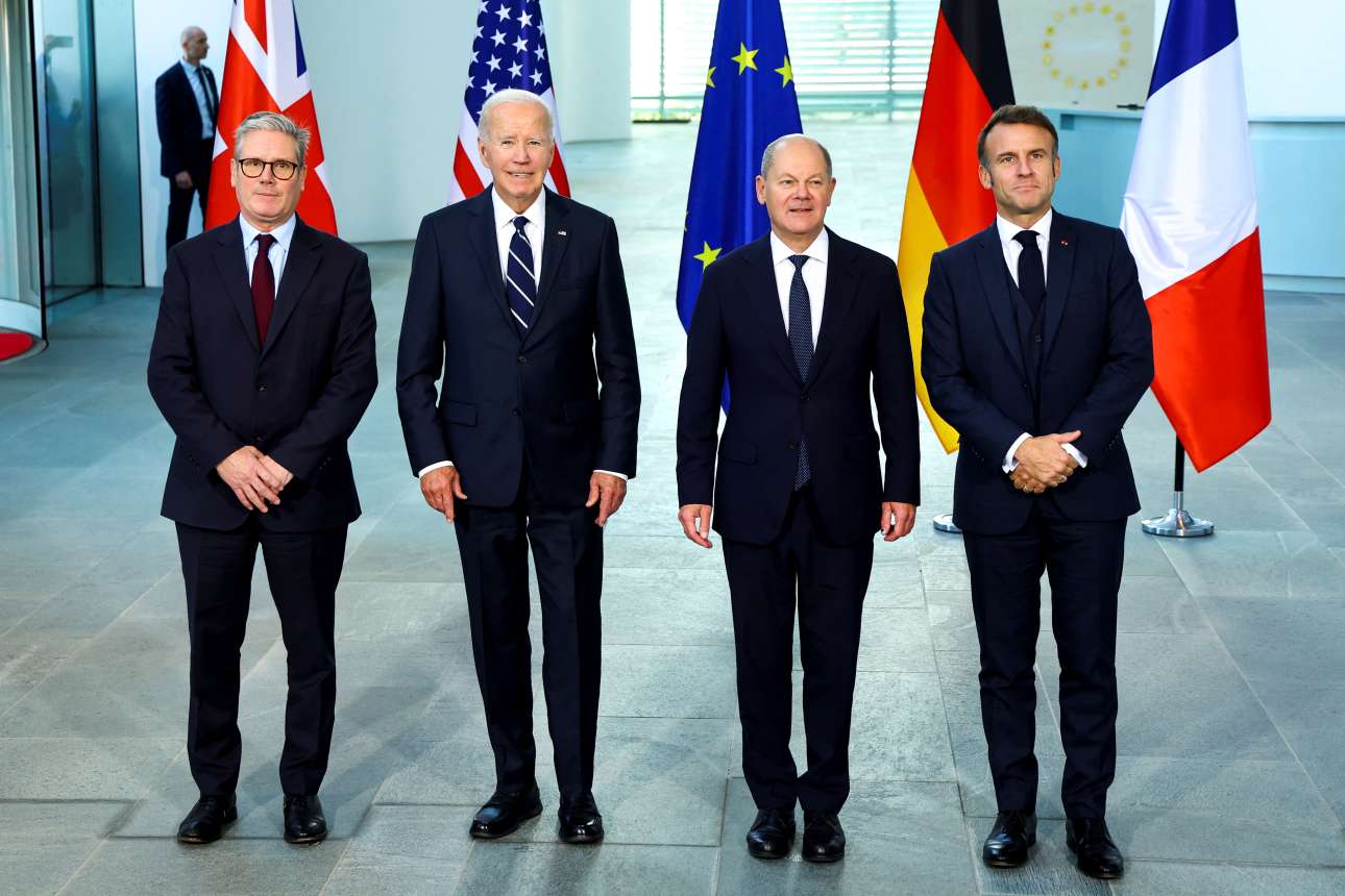 Τετραμερής στο Βερολίνο: Κατάπαυση πυρός στη Γάζα και στήριξη στην Ουκρανία