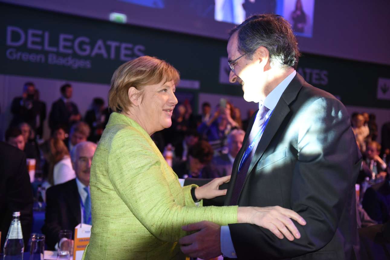 Ο Σαμαράς τα λέει στη Μέρκελ μέσω βίντεο