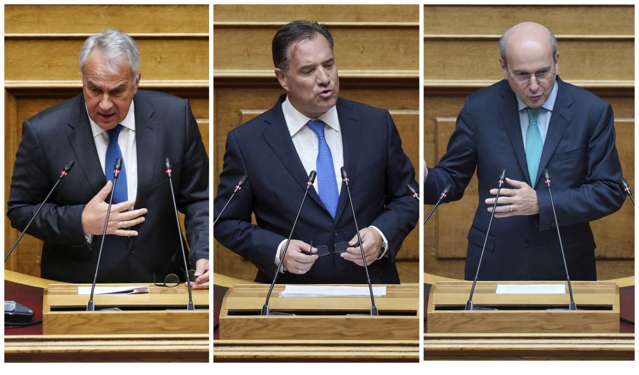 «Υπάρχουν όρια»: Βορίδης, Γεωργιάδης και Χατζηδάκης για τη διαγραφή Σαμαρά