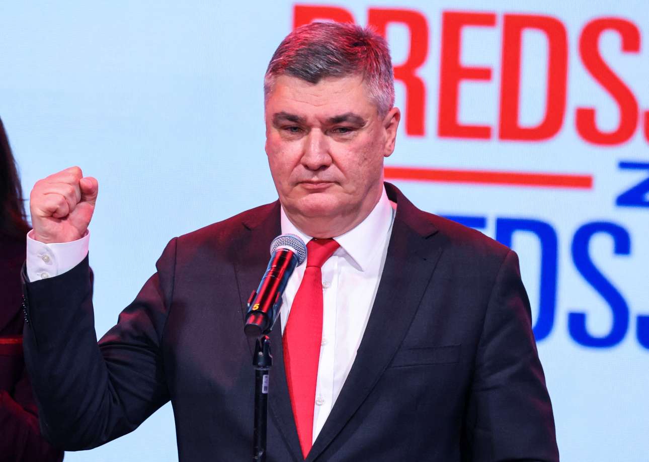 «Εκπληξη» στην Κροατία: Δεν επανεξελέγη πρόεδρος από τον πρώτο γύρο ο Μιλάνοβιτς