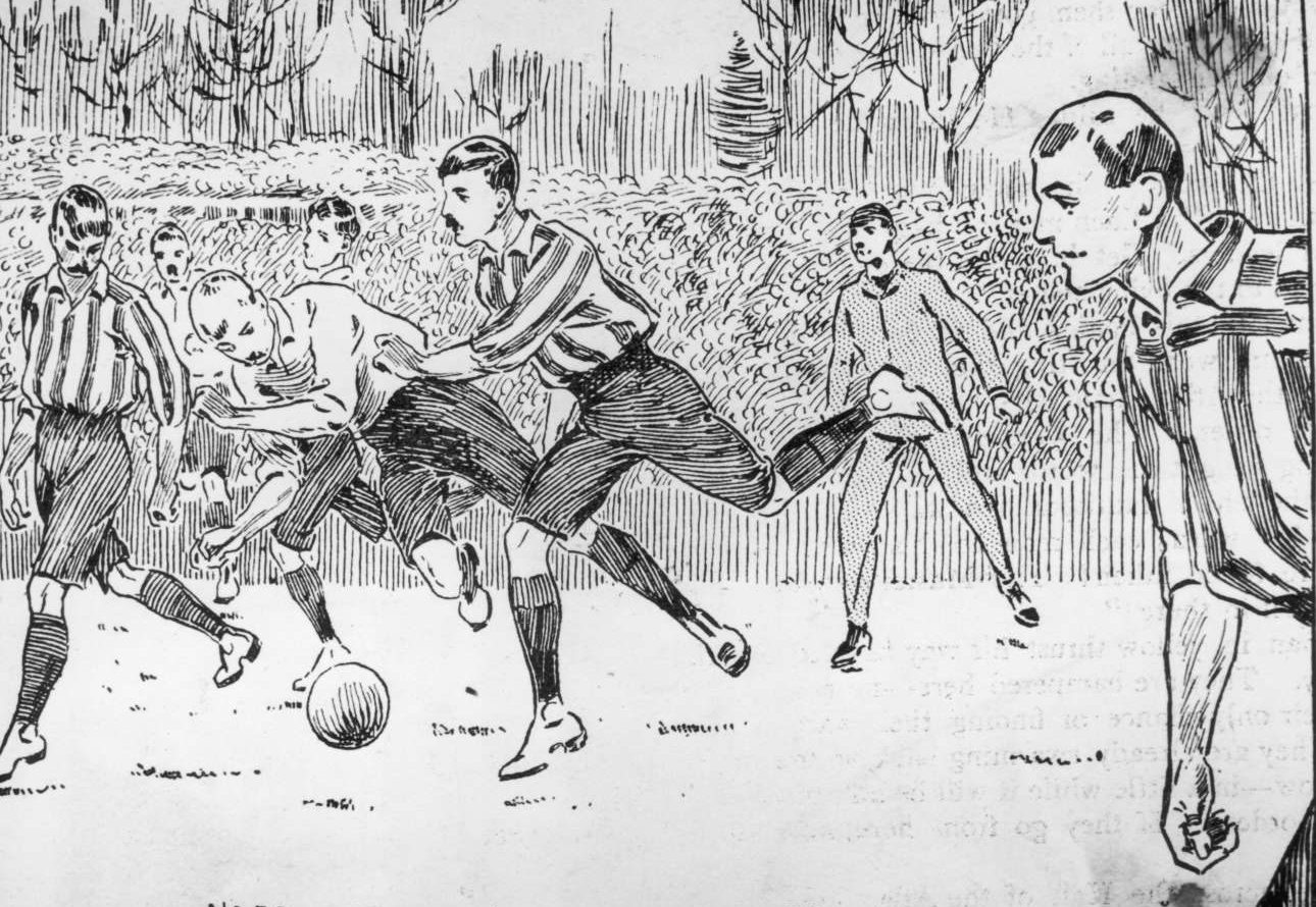 Ο πρώτος επίσημος αγώνας ποδοσφαίρου