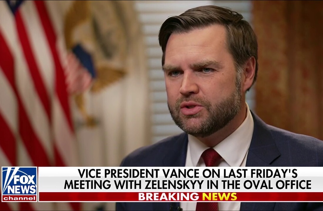 Ο ανιστόρητος Τζέι Ντι Βανς χλευάζει τη «συμμαχία των προθύμων»