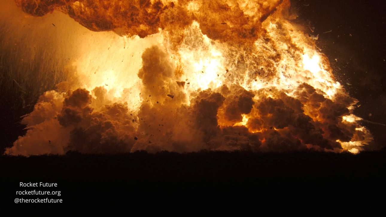 Σκόνη και θρύψαλα ένας ακόμη διαστημικός πύραυλος της SpaceX