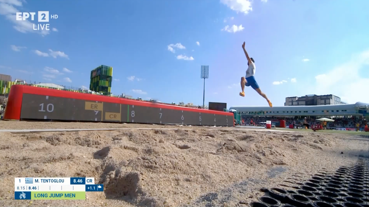 «Πέταξε» στα 8,46 μ. ο Μίλτος Τεντόγλου!