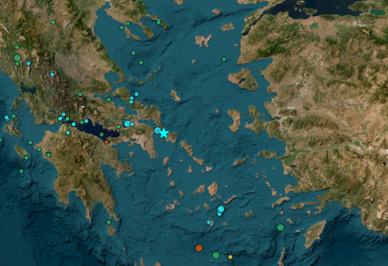 Ισχυρός σεισμός στην Εύβοια – ιδιαίτερα αισθητός στην Αττική
