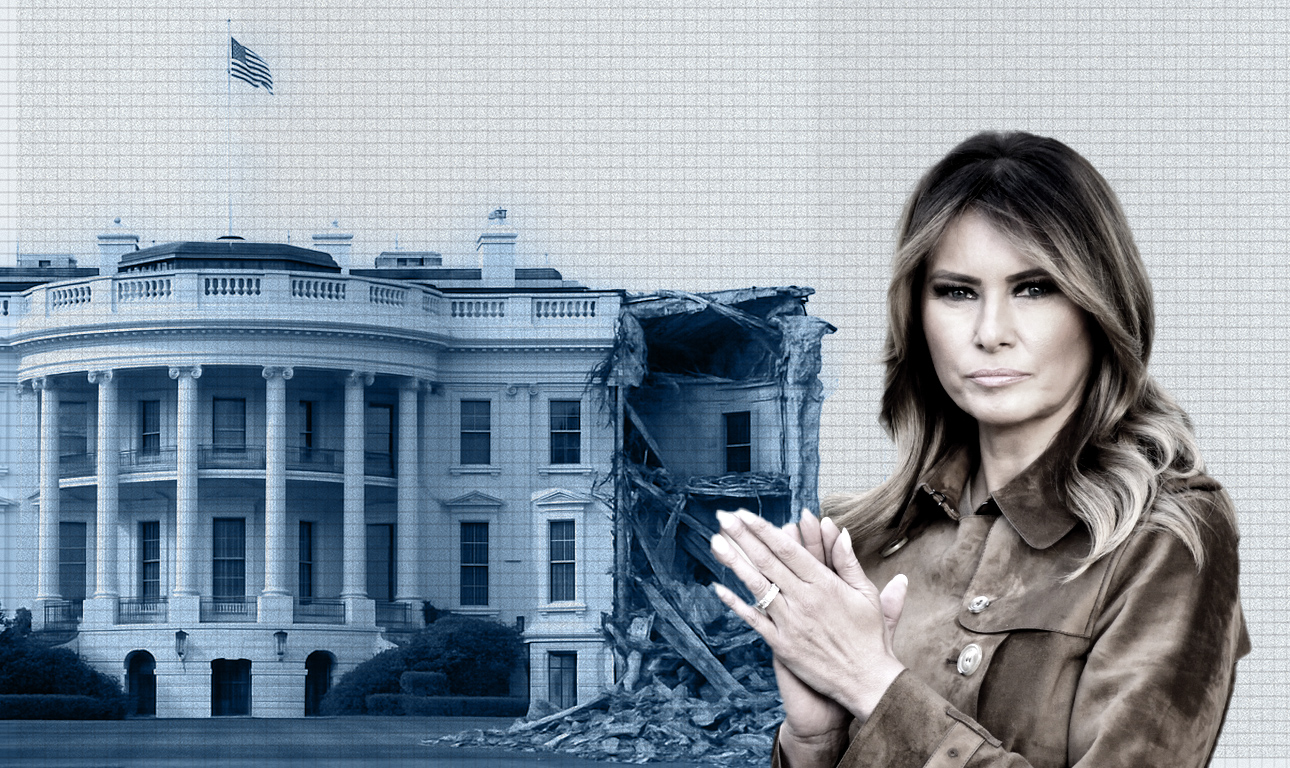 Θύμωσε η Μελάνια για την κατεδάφιση της Ανατολικής Πτέρυγας